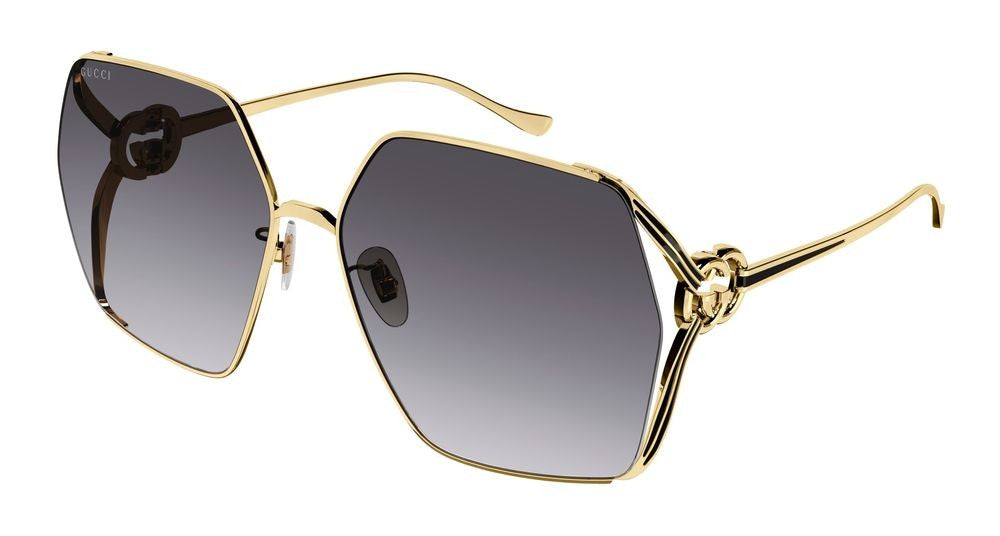 Gucci Sunglasses Gg1322sa 001 Gold Gold Grey 64/16/135