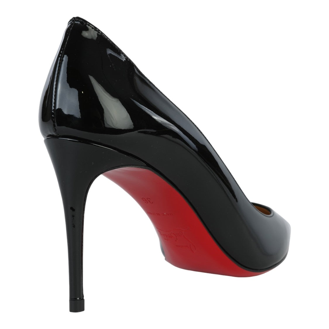 Christian Louboutin Glossy Black Patent High-Heeled Pump