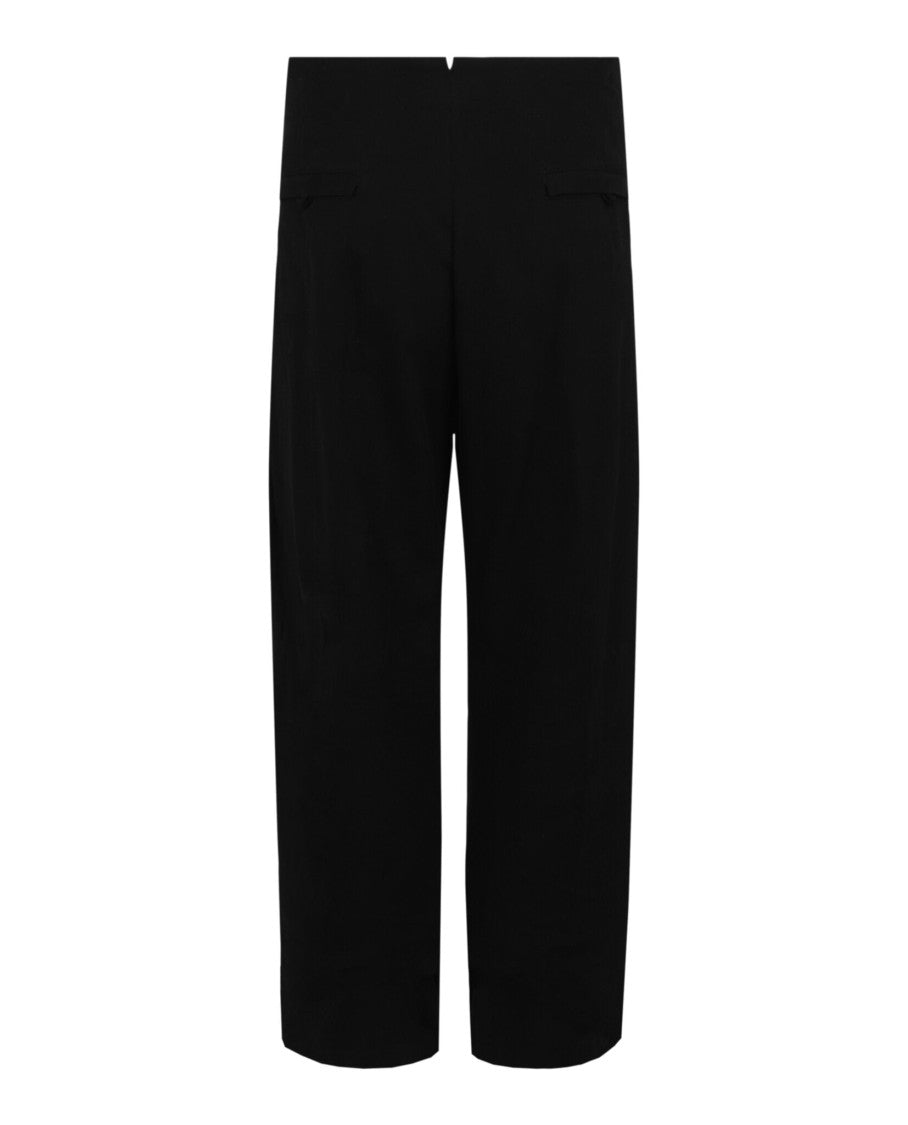 Ferragamo Mid Rise Tapered Trousers With Concealed Button Fastening