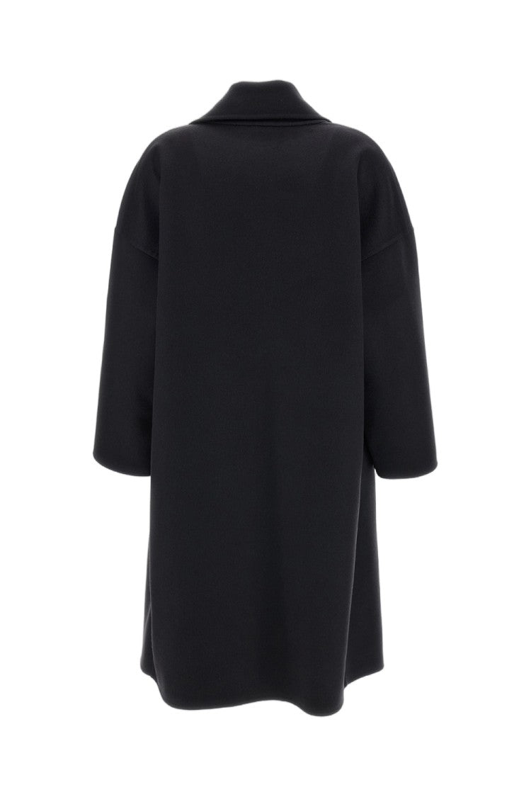 Dusan Unlined Cashmere Coat With Classic Open Lapels And Oversized Silhouette