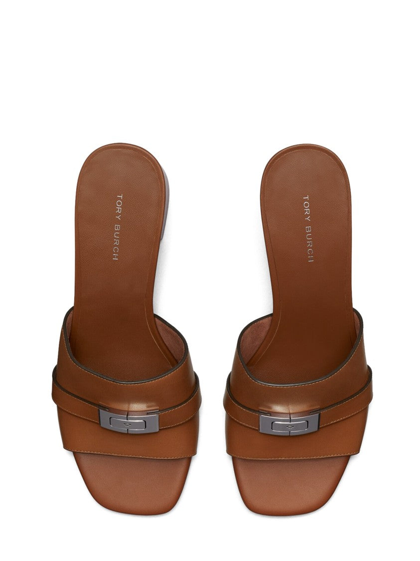 Tory Burch Open-Toe Heeled Mules With Block Heel