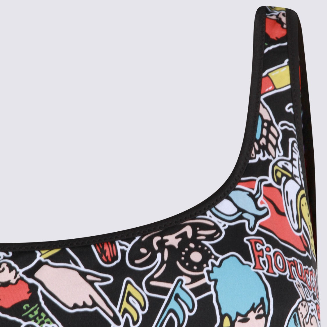 Fiorucci Vibrant Cartoon Print One-Piece Swimsuit