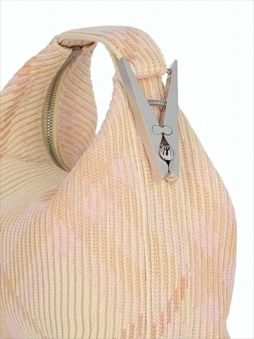 Burberry Ribbed Nylon Shoulder Bag