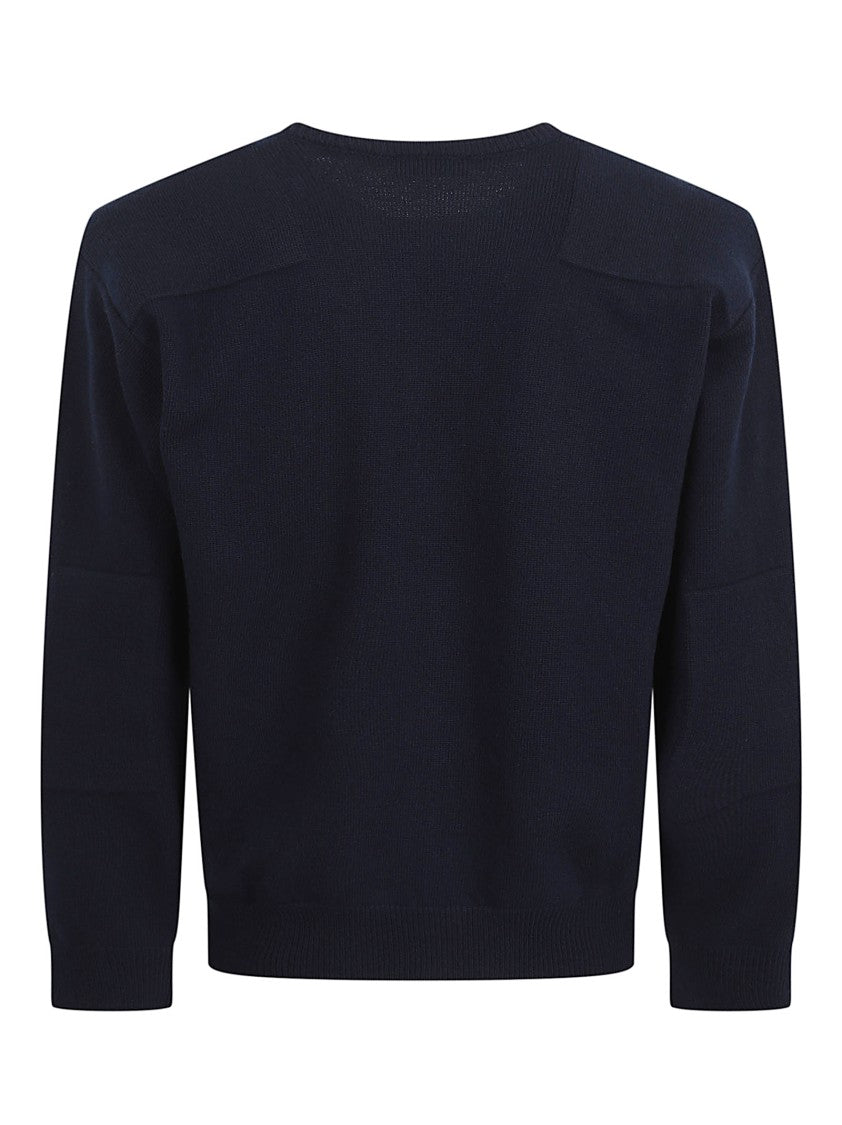 Jil Sander Ribbed Knit Sweater With Round Neckline And Relaxed Fit