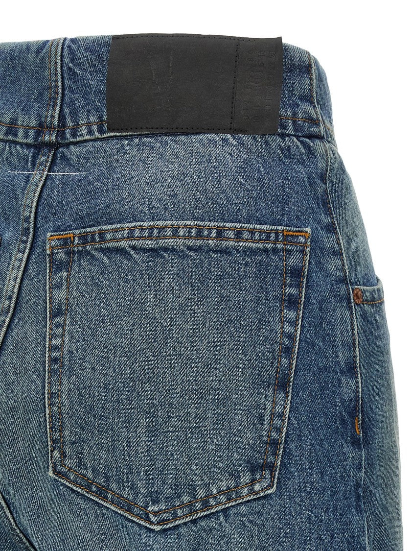 Mm6 By Maison Margiela Stonewashed Cotton Denim Jeans