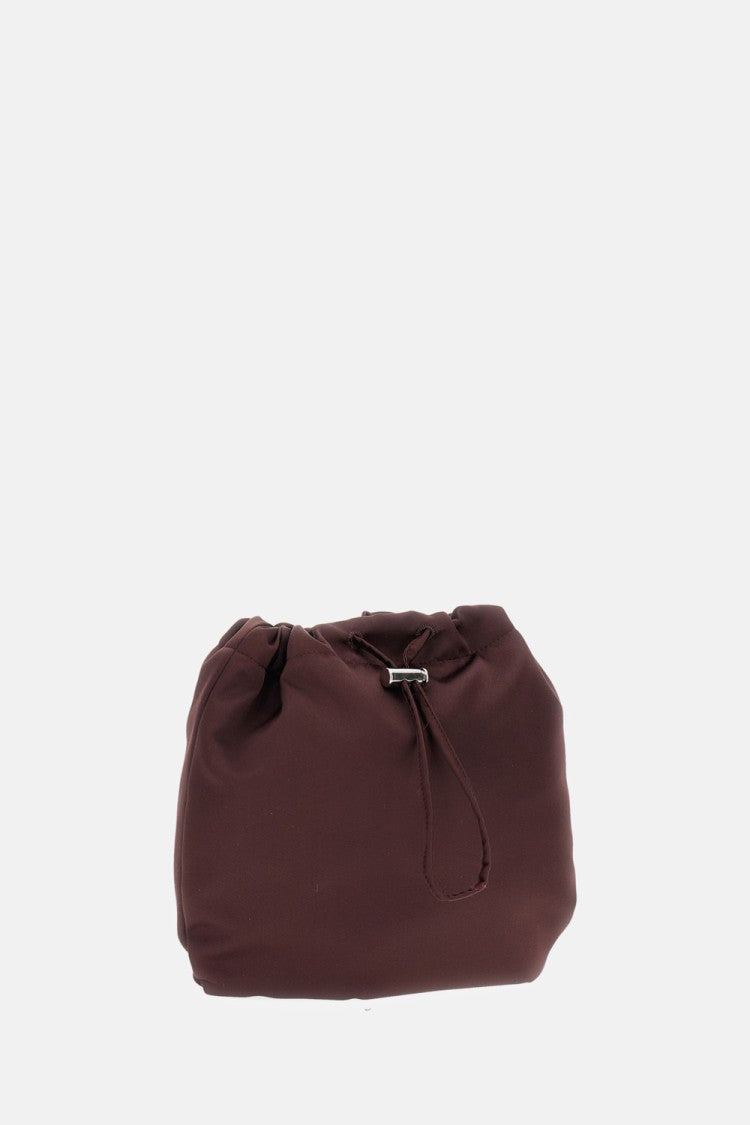 Plan C Bordeaux Round Bag With Drawstring Closure