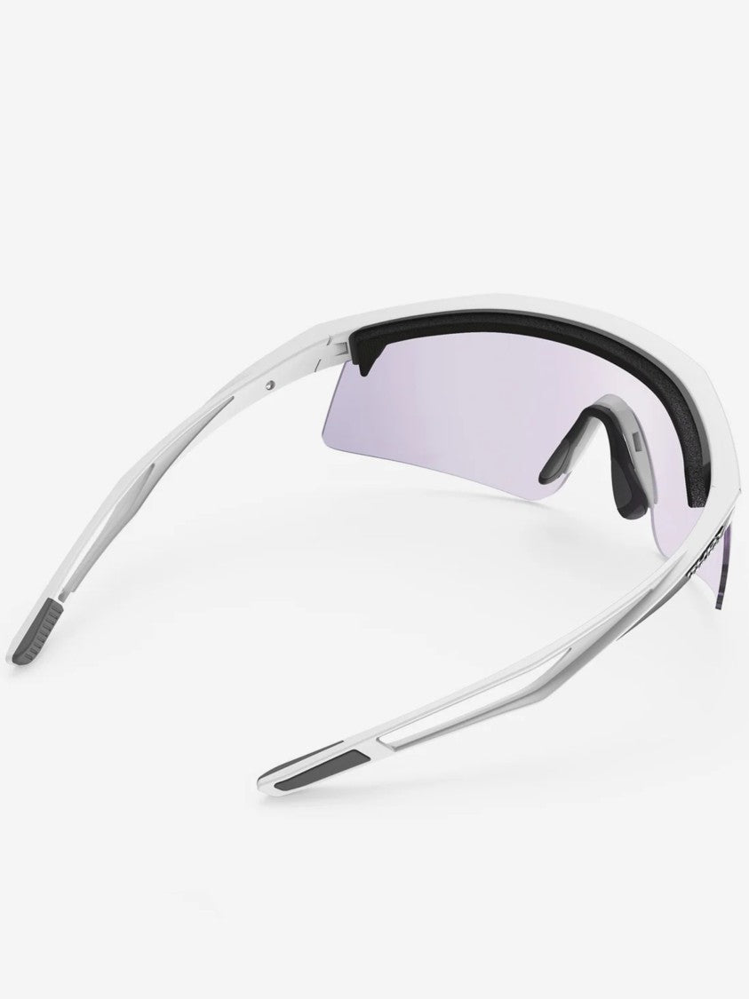 Rudy Project Wraparound Light Purple Tint Sunglasses With Adjustable Nose Pads