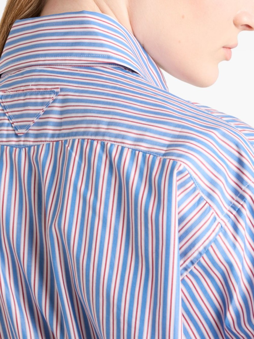 Prada Striped Poplin Shirt