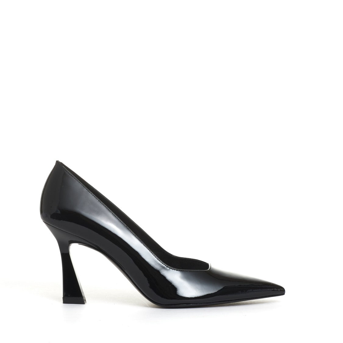 Stuart Weitzman Pump Vernice Black Tacco 85 Mm
