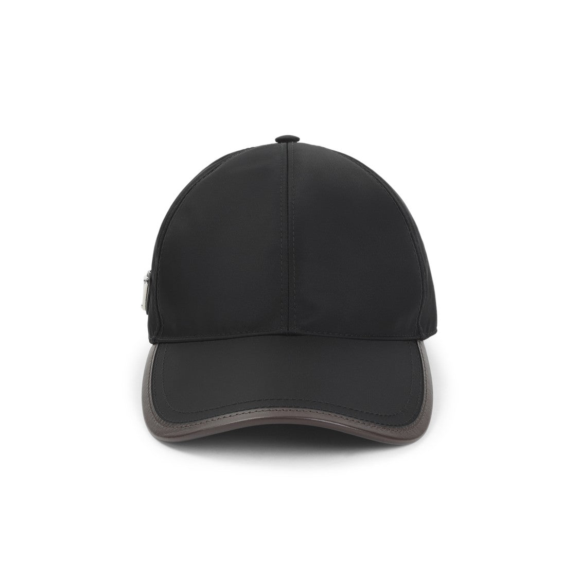 Prada Classic Six-Panel Polyamide Cap With Metal Logo