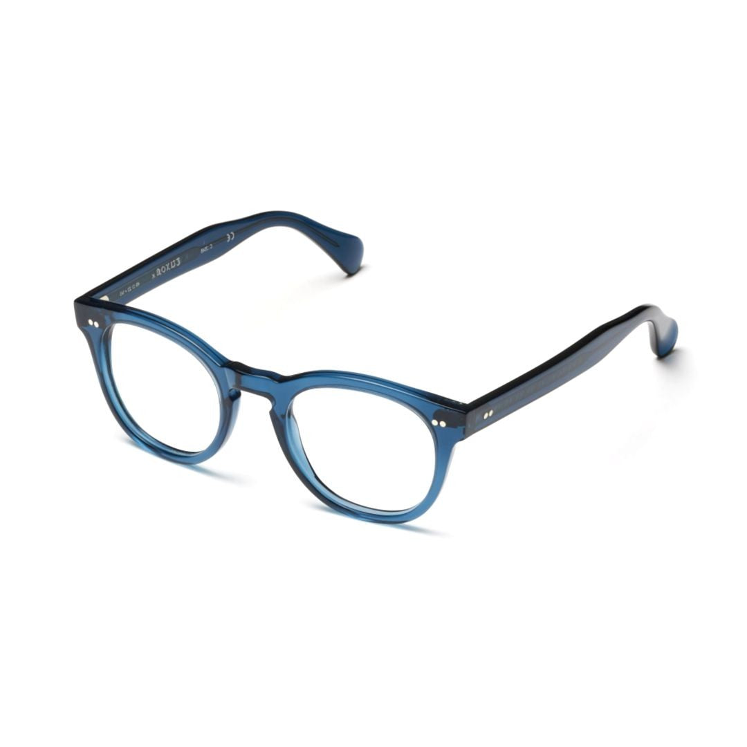 Kador Tuxon-K Rounded Frame Sunglasses With Glossy Blue Finish