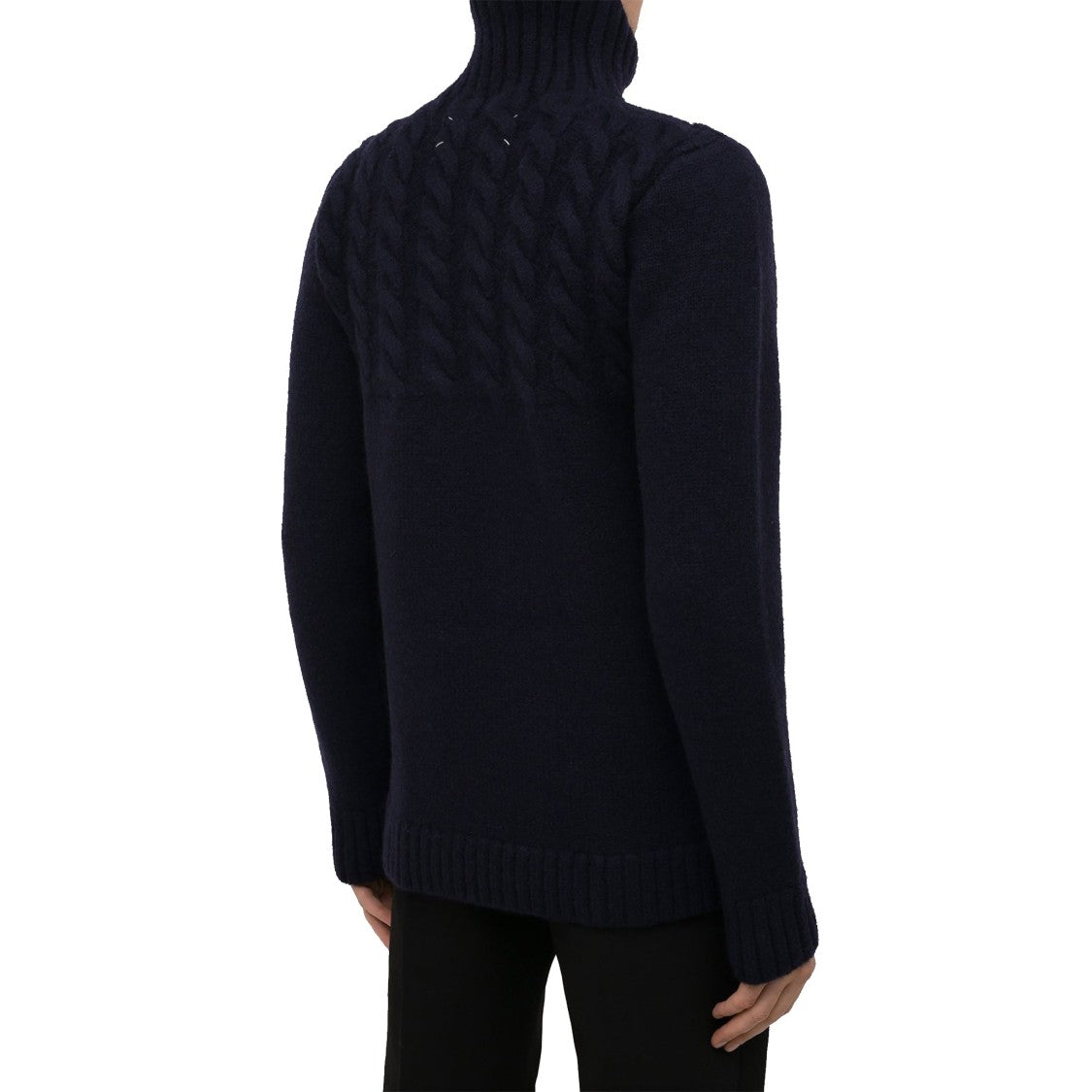 Maison Margiela Blue Wool Sweater