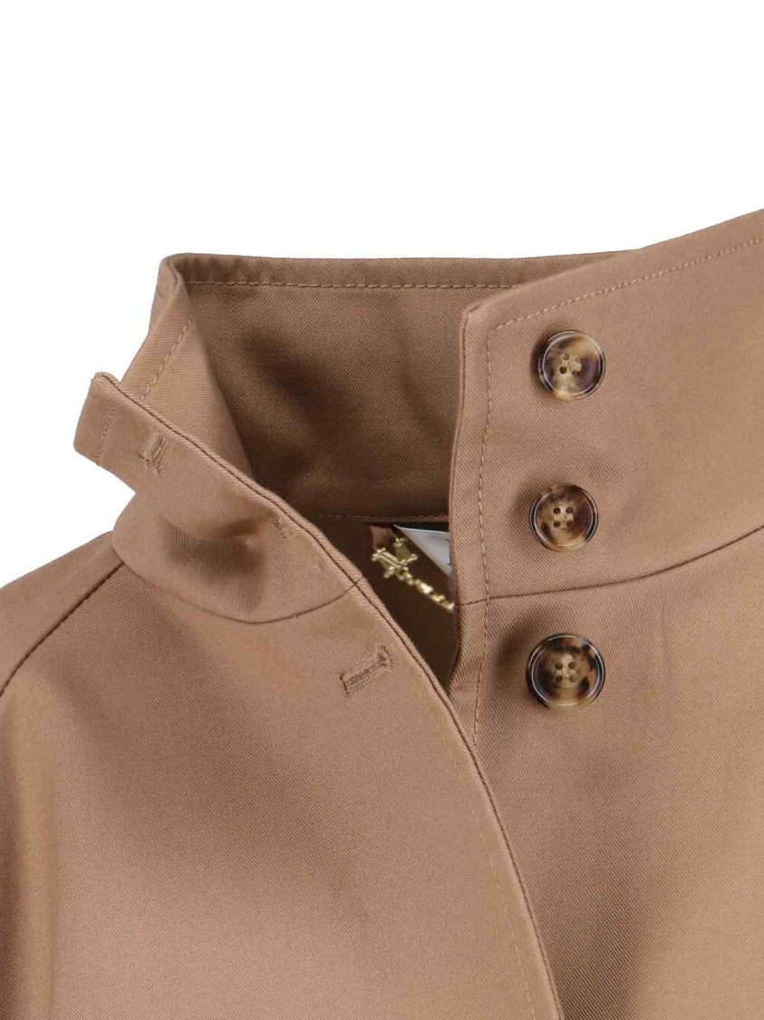 Max Mara "Fulcro" Cropped Cape Brown