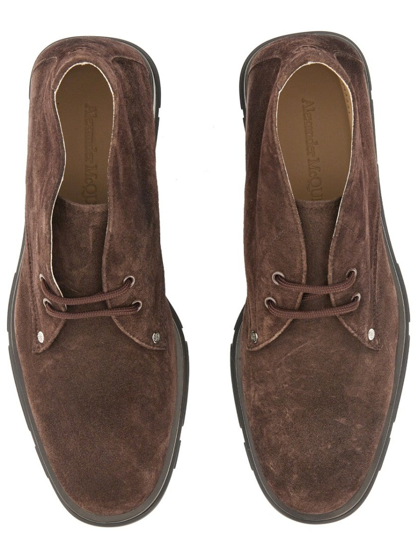 Alexander Mcqueen Suede Boot