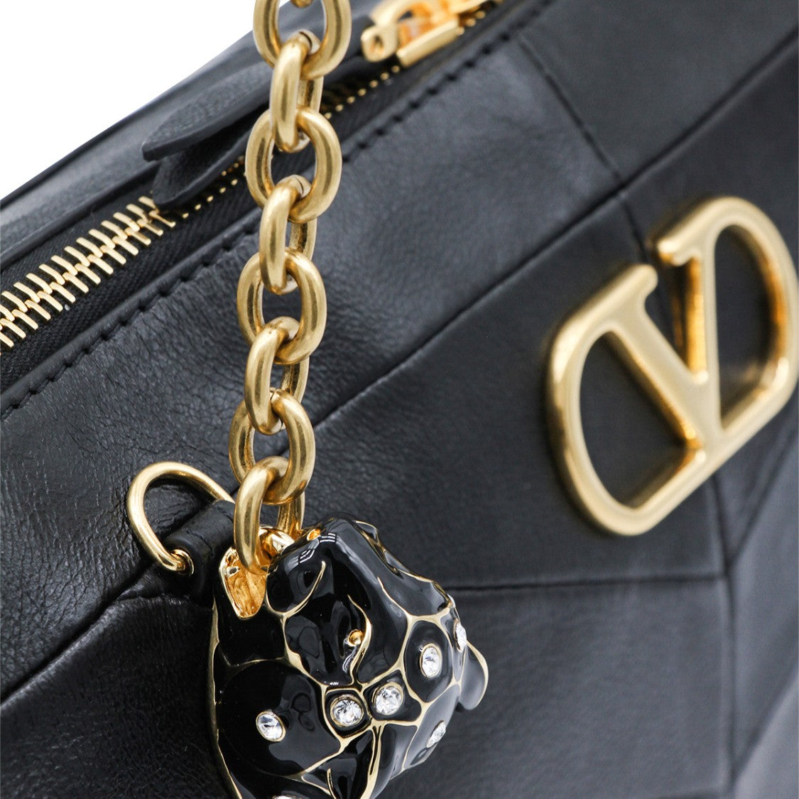 Valentino Garavani Chevron-Pattern Rectangular Handbag