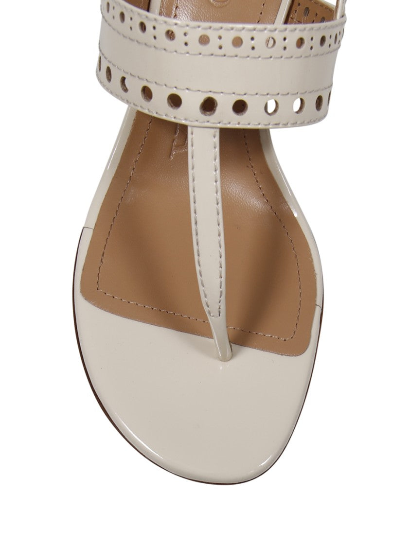 A. Bocca Perforated Leather Sandals