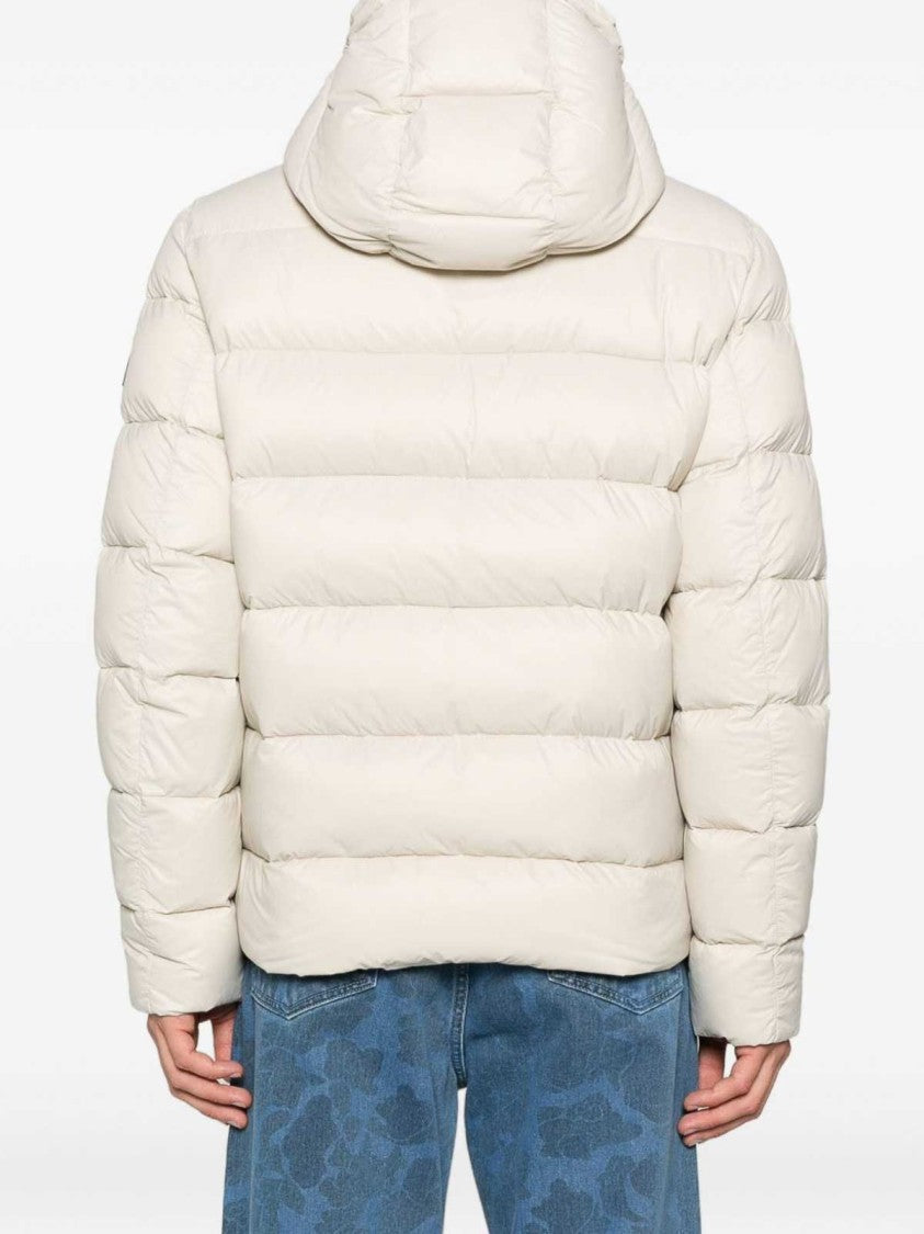 Fay Quilted Puffer Jacket With High Collar