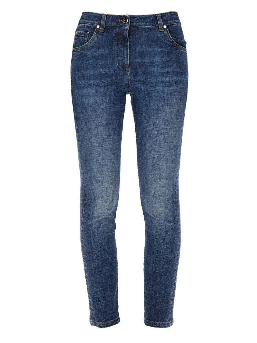 Brunello Cucinelli Elevated Slim-Fit Stretch Denim Jeans