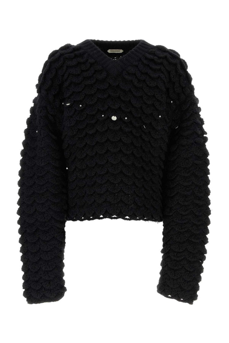 Namacheko Black Wool Blend Sweater