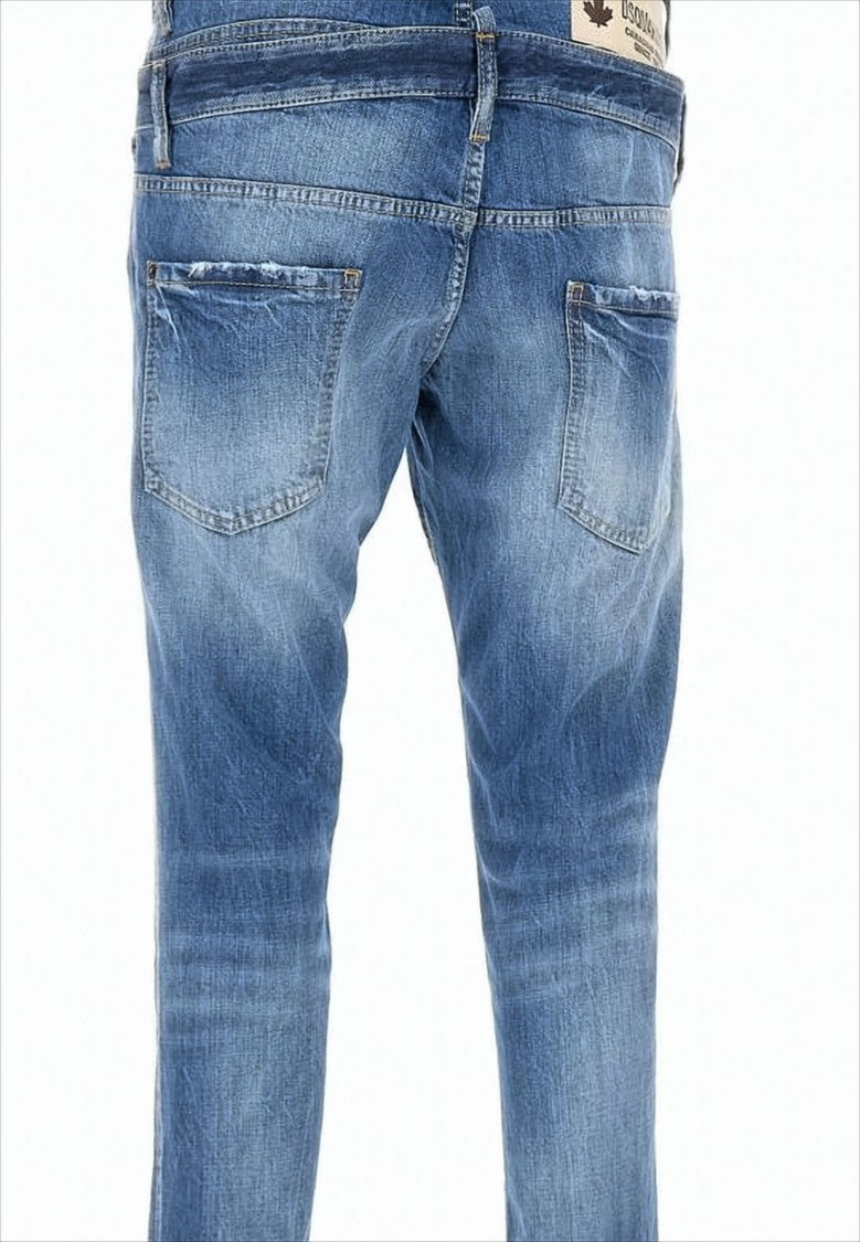 Dsquared2 Slim-Fit Distressed Denim Jeans