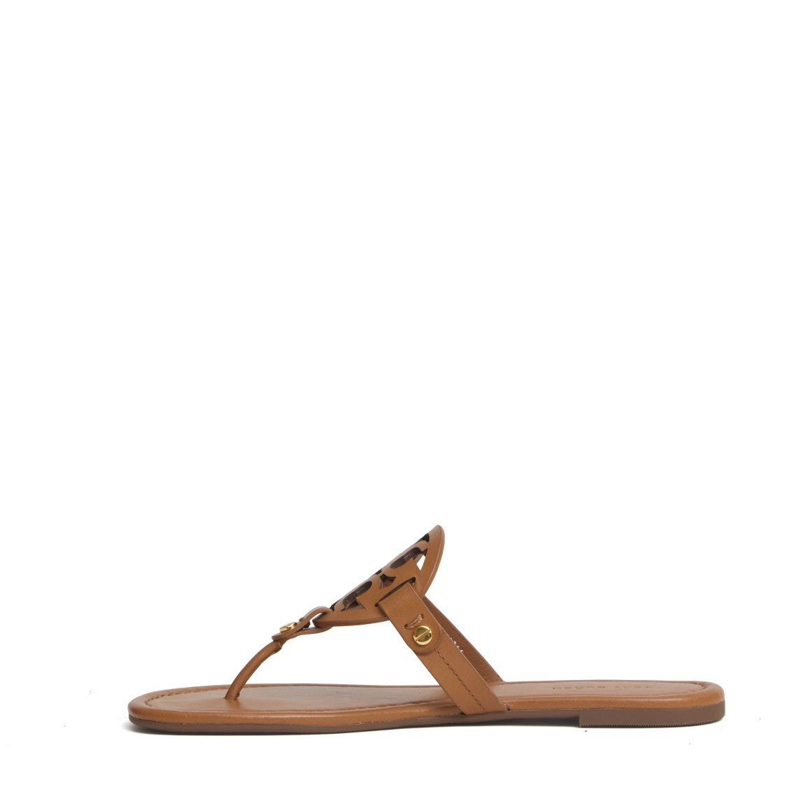 Tory Burch Miller Nappa Leather Flat Sandals