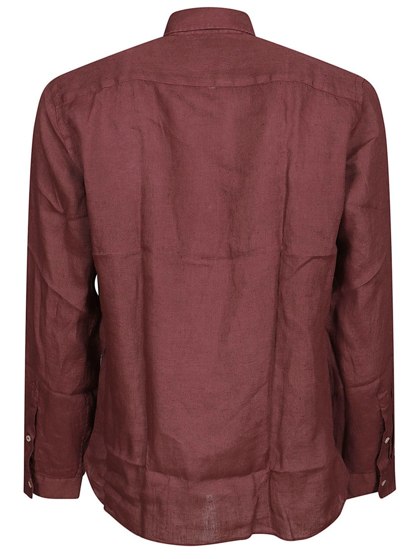 Xacus Long-Sleeved Linen Shirt With Button-Down Front