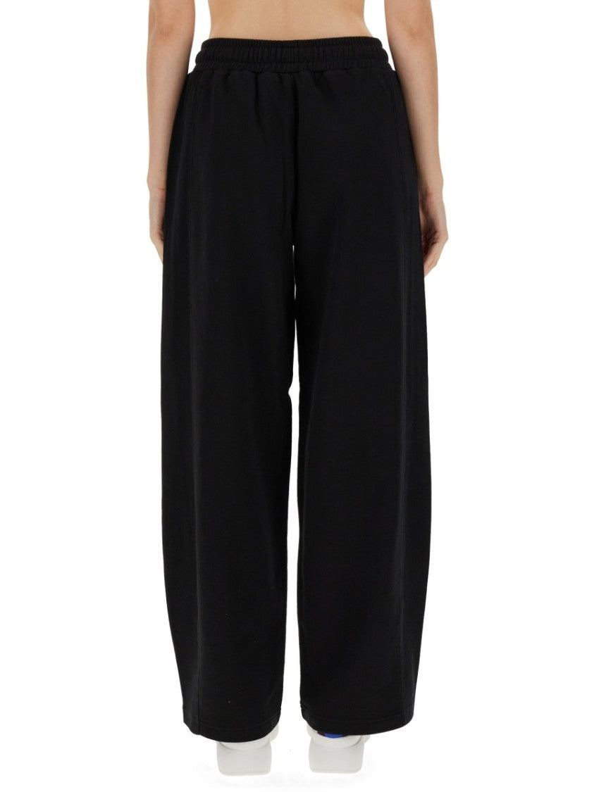 Stella Mccartney Relaxed Black Jogging Pants With Adjustable Drawstring Waist