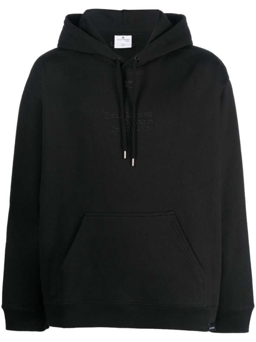 Courrèges Hooded Cotton Sweatshirt