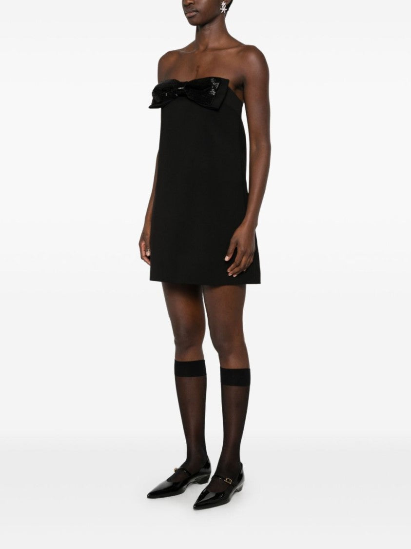 Self-Portrait Strapless Black Mini Dress