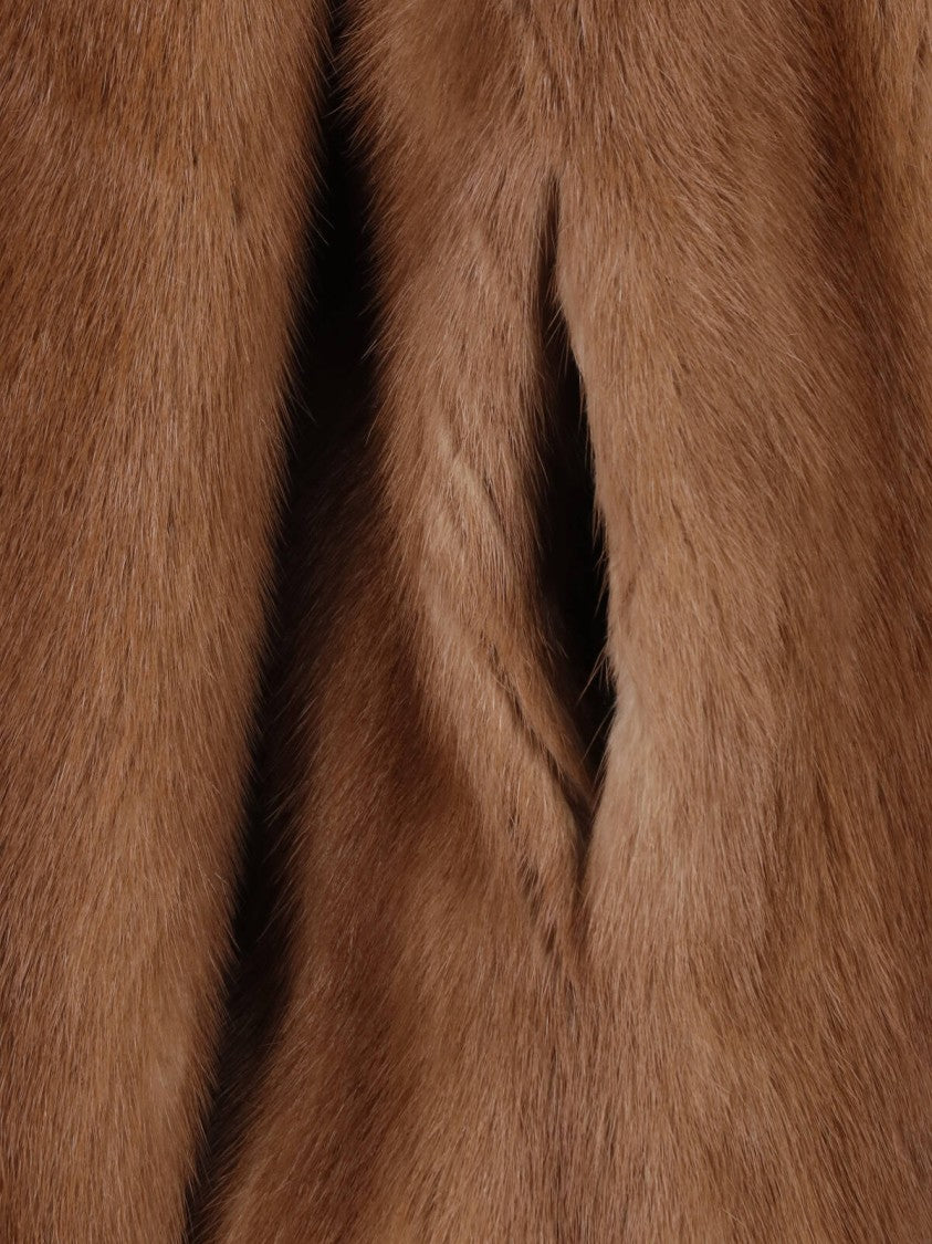 Iacopa Rosene Hooded Mink Fur Jacket