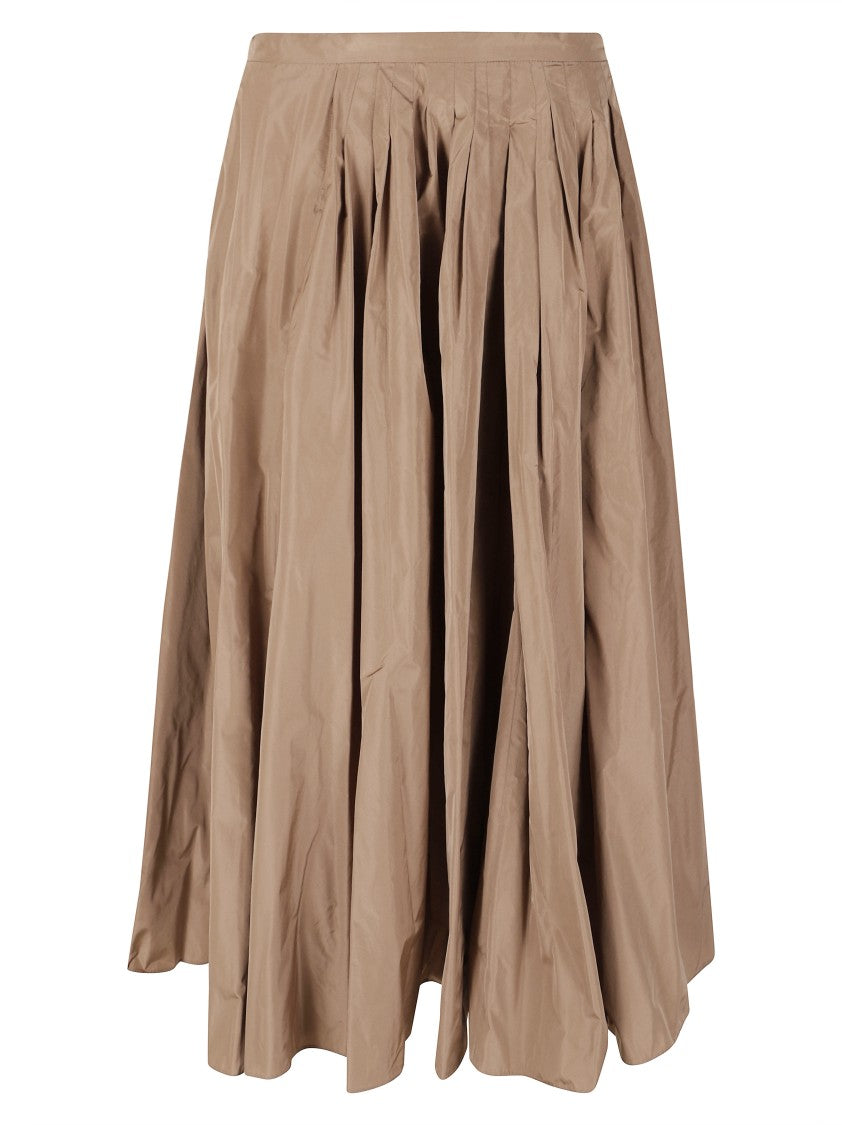 Max Mara Pleated Midi Skirt With High Waist