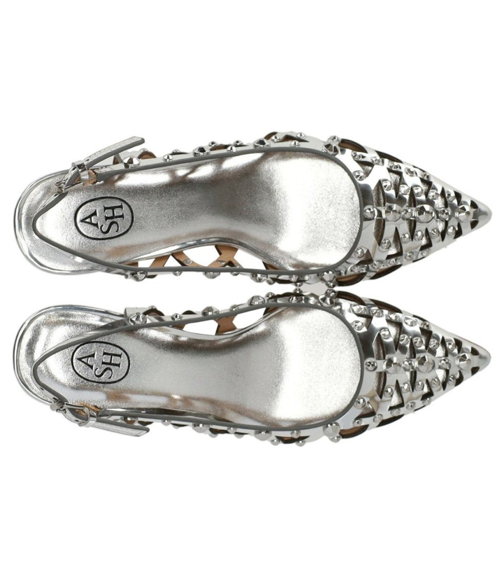 Ash Bizarre Silver Slingback Pump