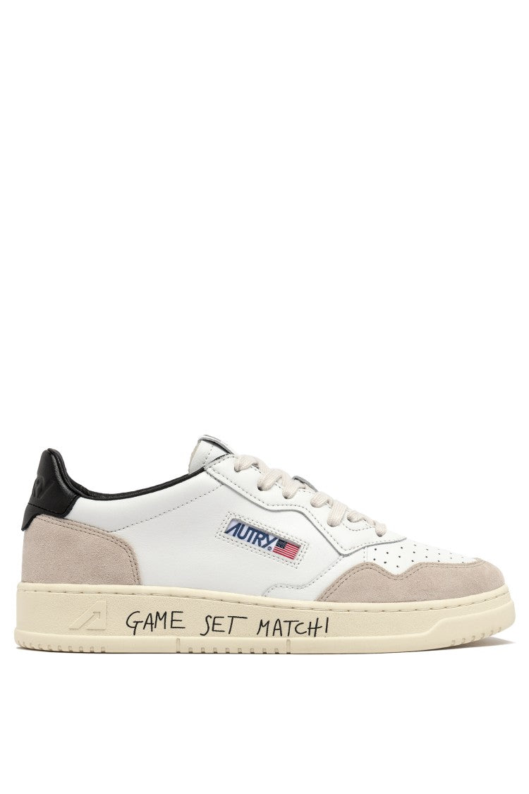 Autry Medalist Leather Suede Sneakers