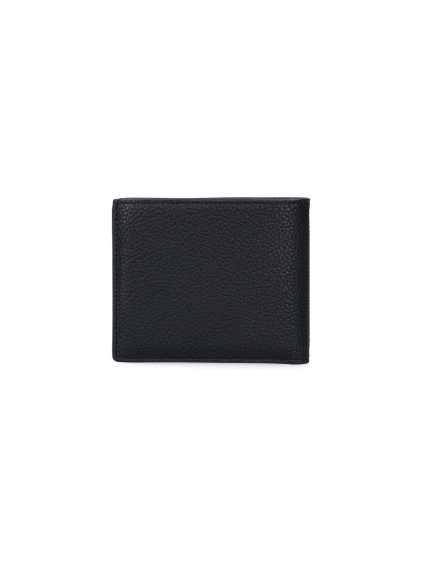 Tom Ford Bi-Fold Wallet In Black Calfskin