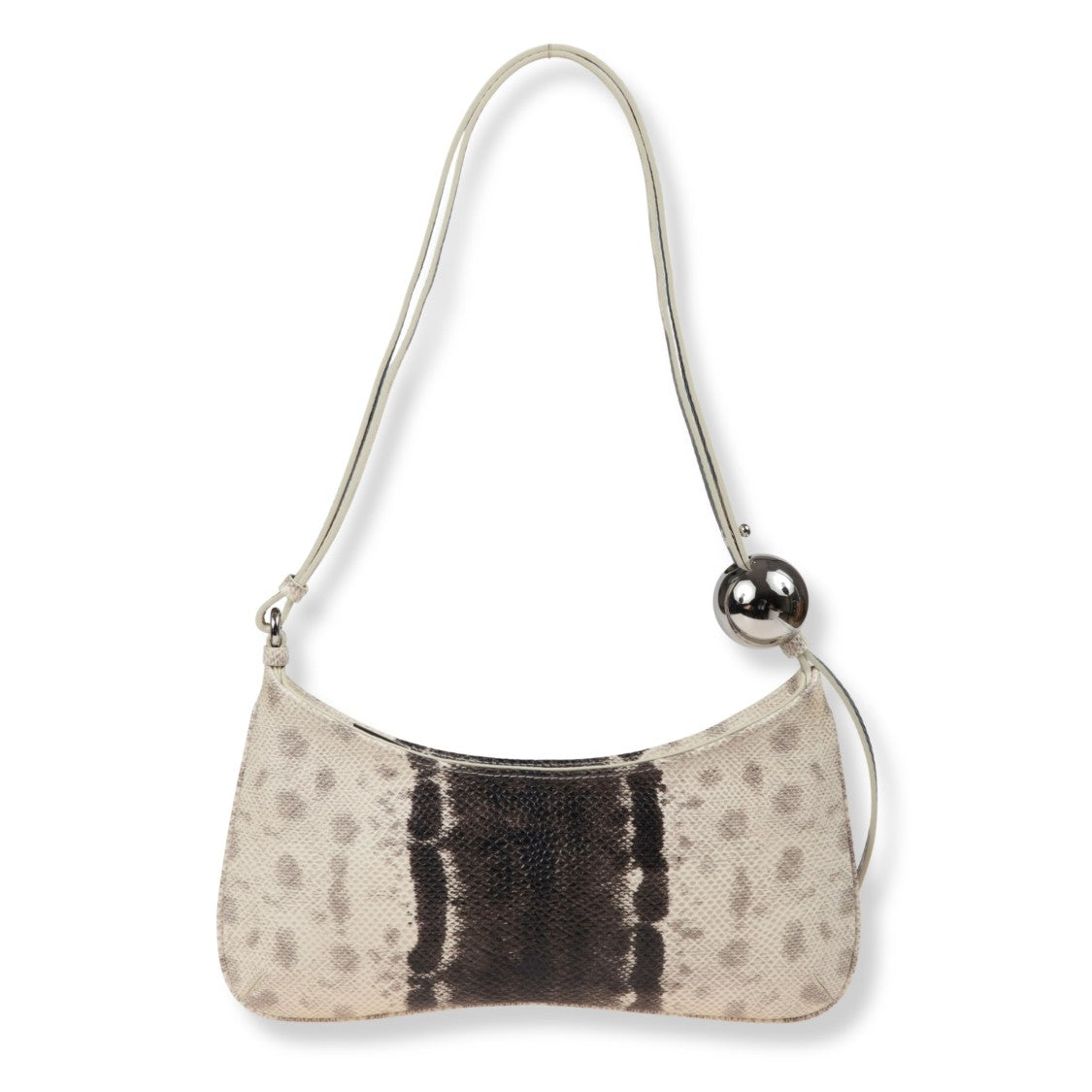 Jacquemus Le Bisou Perle Snake-Effect Shoulder Bag