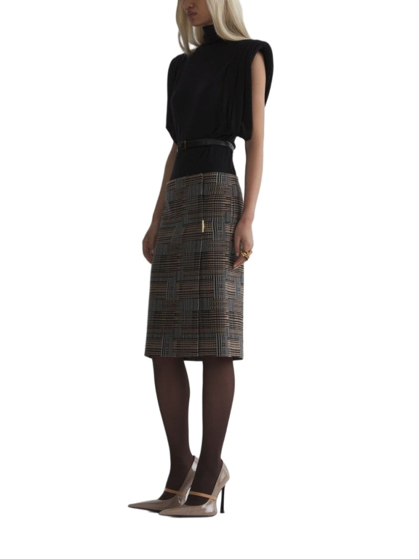 Mugler Sleeveless High-Neck Top - Black