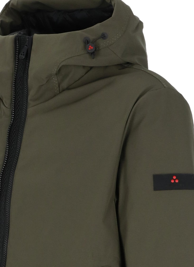 Peuterey Green Loge Hooded Padded Jacket
