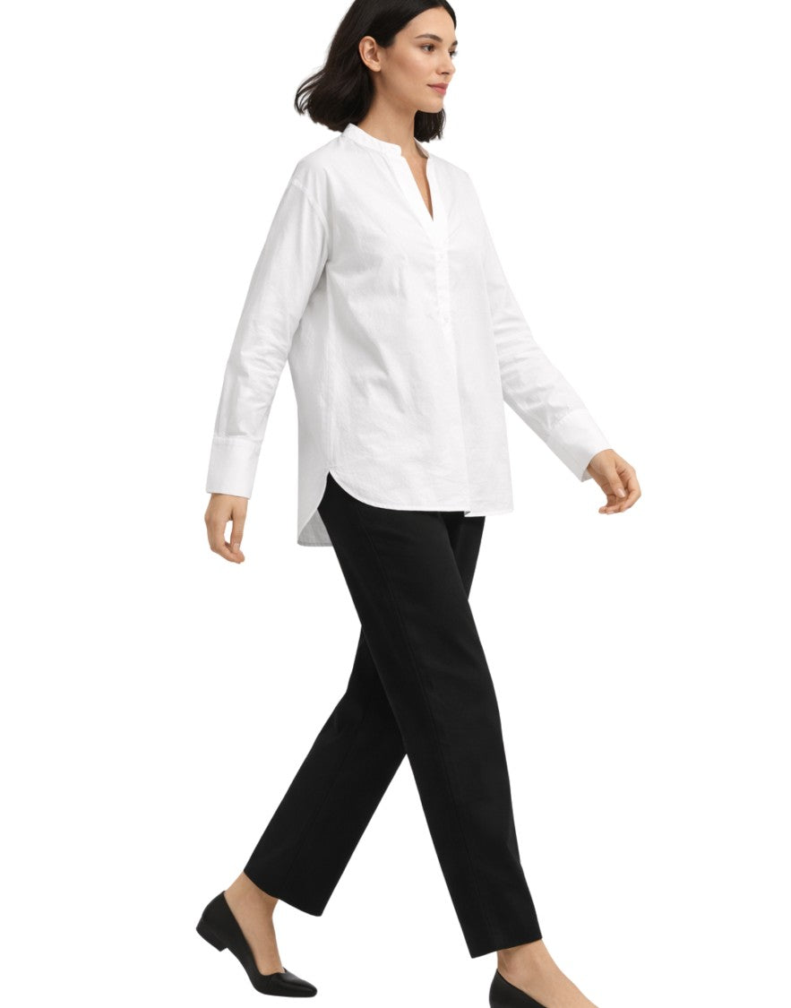 Pomandère Women’S White Cotton Shirt