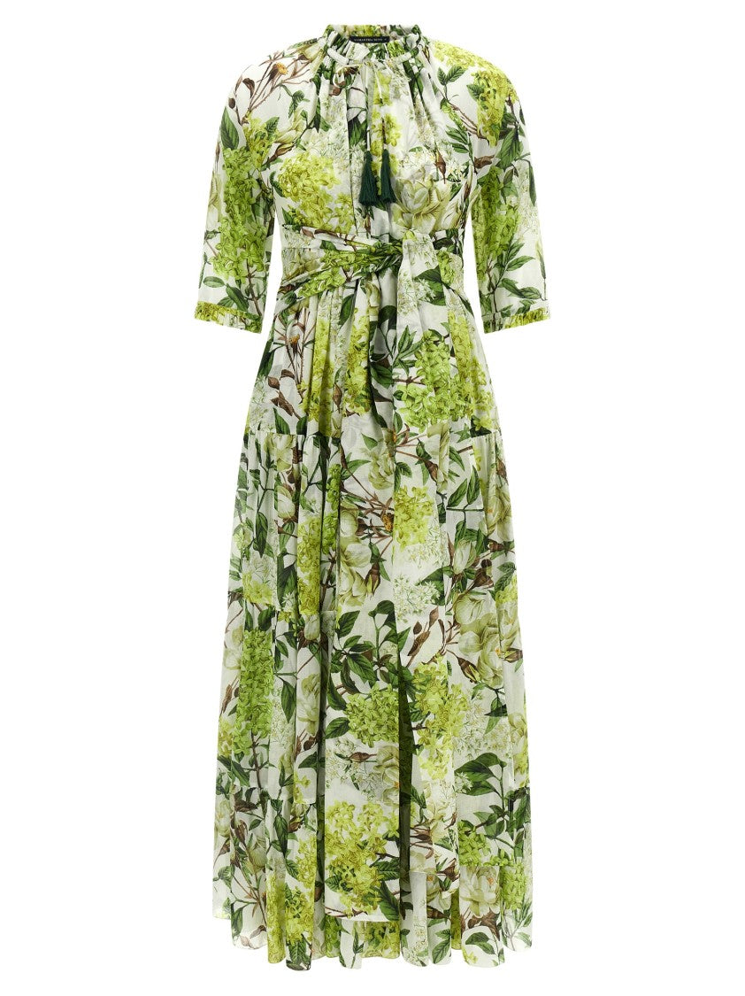 Samantha Sung Eden' Long Dress In Cotton Muslin