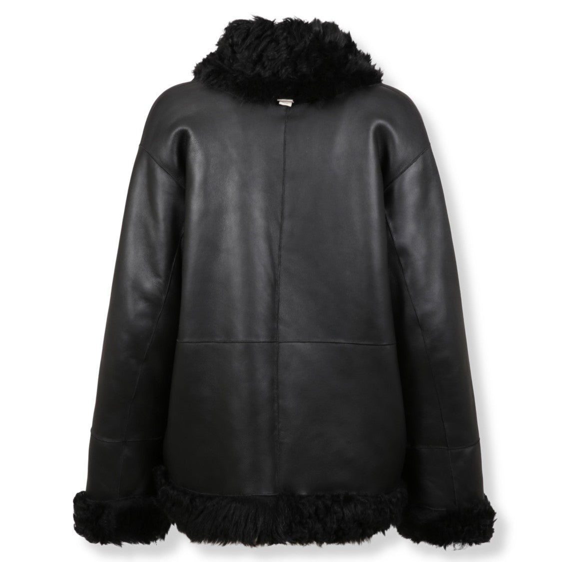Remain Plush Shearling Jacket With Classic Collar