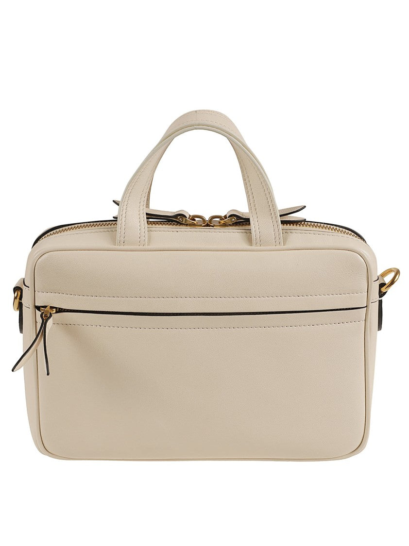 Valentino Garavani Structured Lambskin Leather Handbag