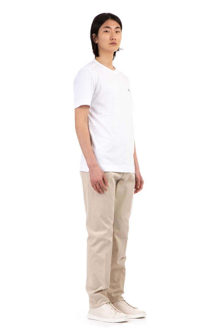 Zegna Mercerized Cotton Logo T-Shirt