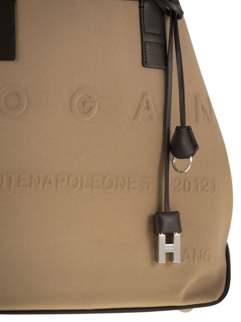 Hogan Medium Canvas Shopping Bag