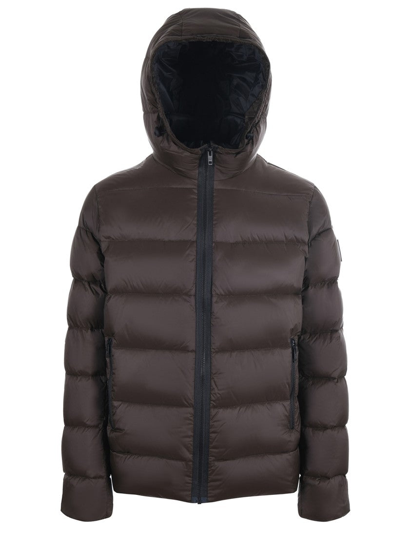 Fay Innovative Quilted Padded Jacket With Hood