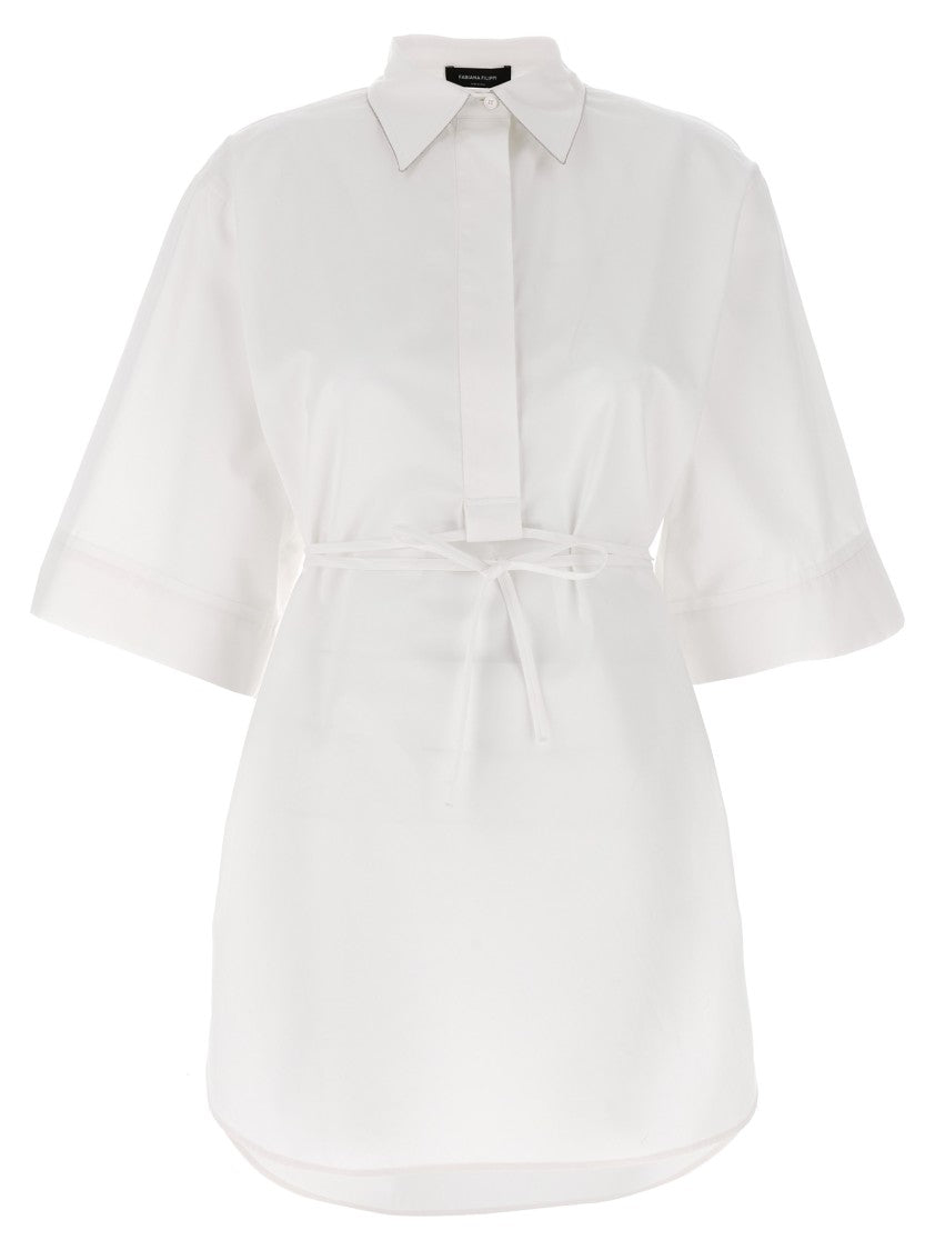 Fabiana Filippi Diamond Thread Cotton Poplin Tunic