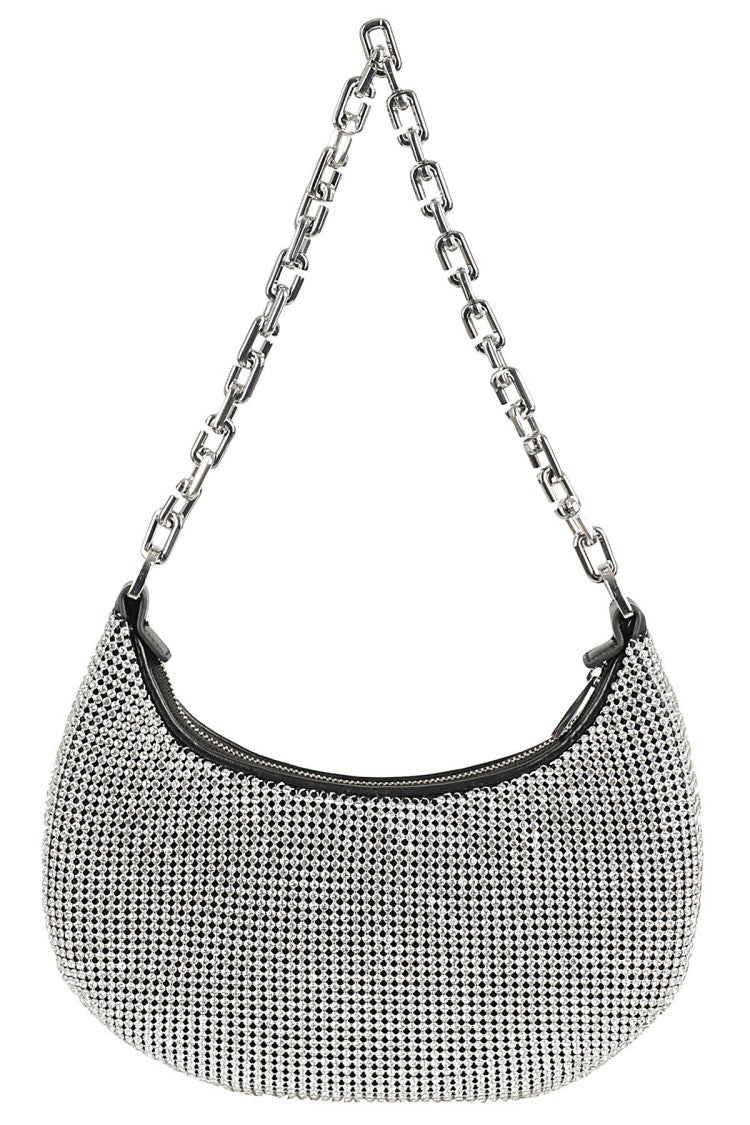 Marc Jacobs Crescent-Shaped Small Curve Bag With Rhinestone Embellishment