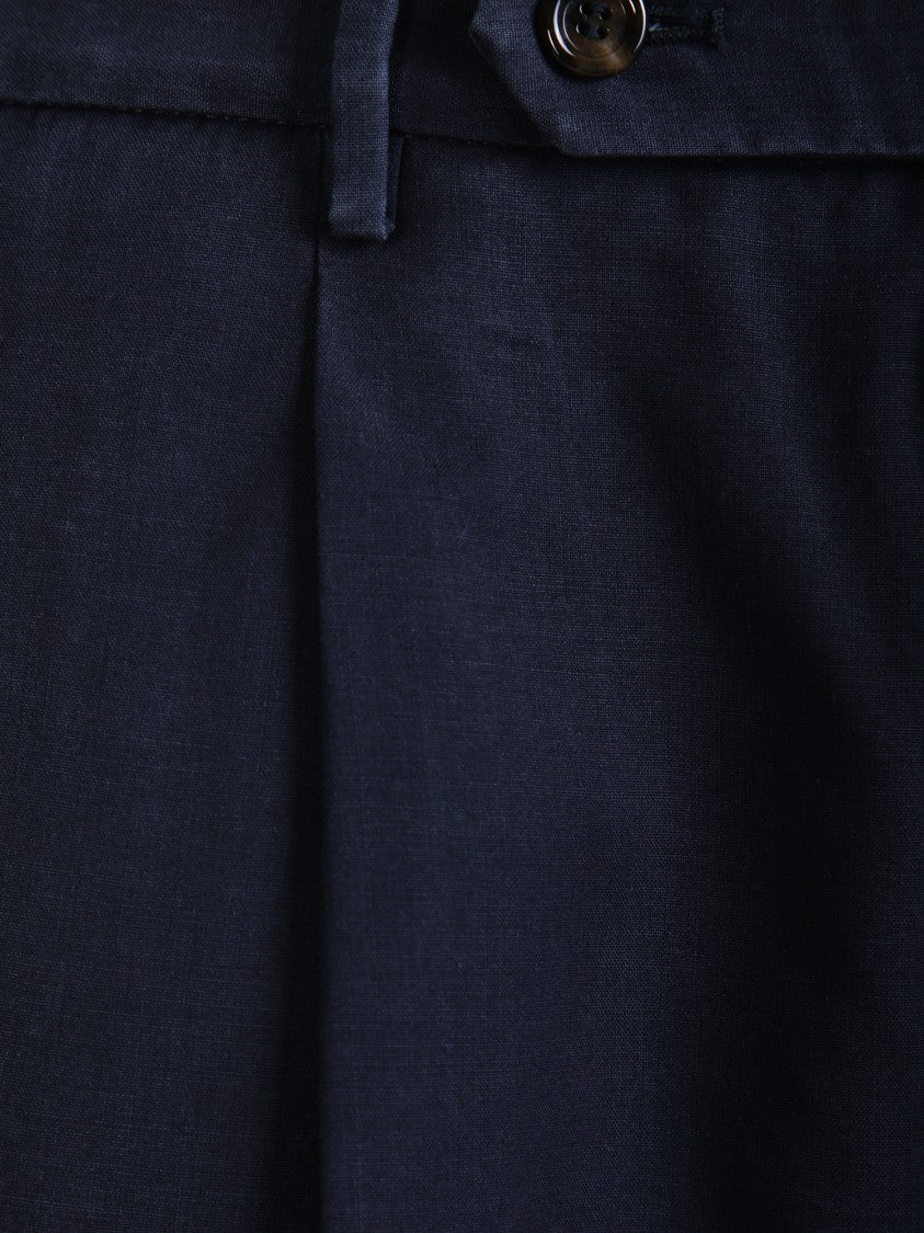 Dell'oglio Blue Wool Trousers