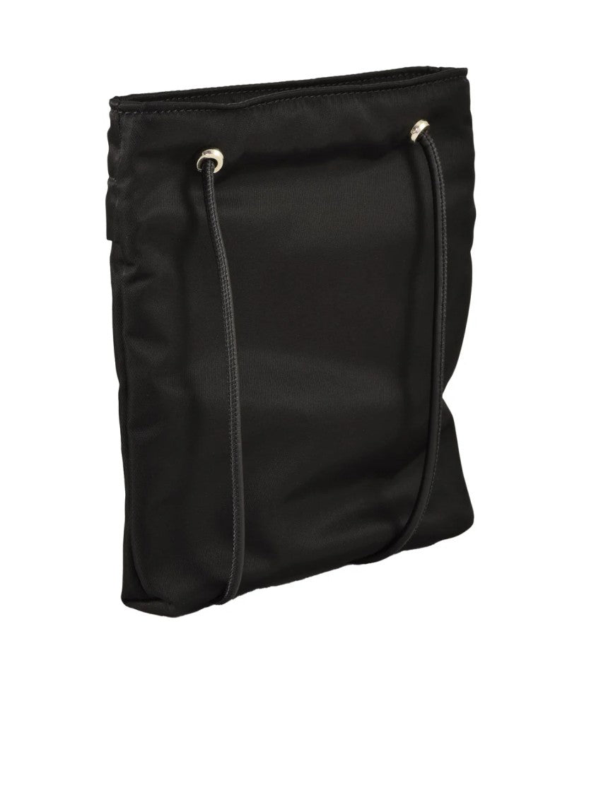Givenchy Minimalist Nylon Pouch With Zip Closure And Metallic Logo