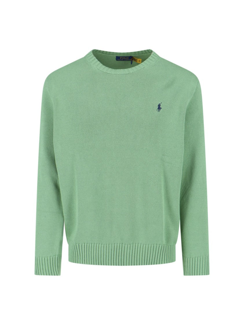 Polo Ralph Lauren Classic Knit Sweater With Ribbed Cuffs And Hem