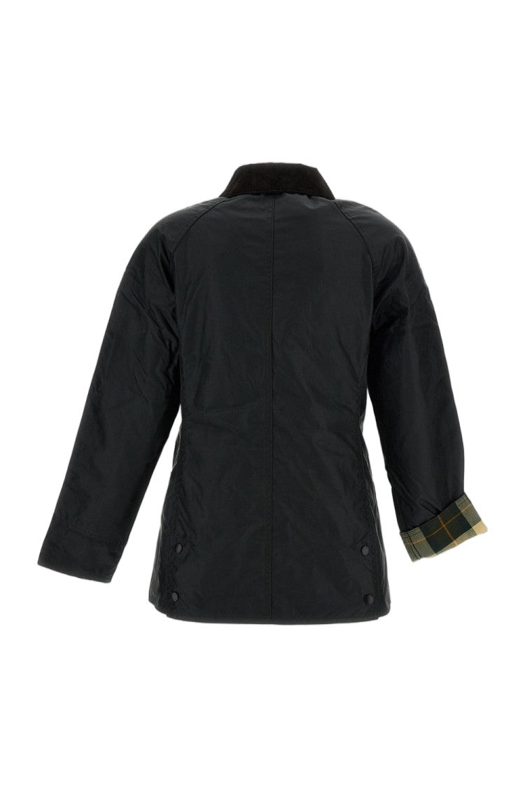 Barbour Green Beadnell Waxed Cotton-Blend Jacket
